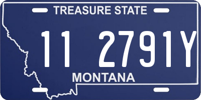 MT license plate 112791Y