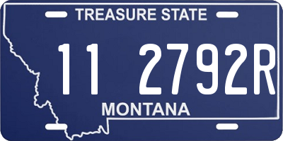 MT license plate 112792R