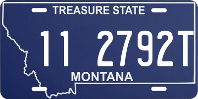 MT license plate 112792T