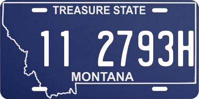 MT license plate 112793H