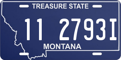 MT license plate 112793I