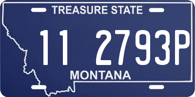 MT license plate 112793P