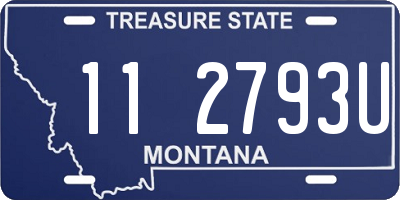 MT license plate 112793U