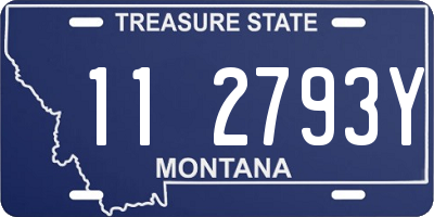 MT license plate 112793Y