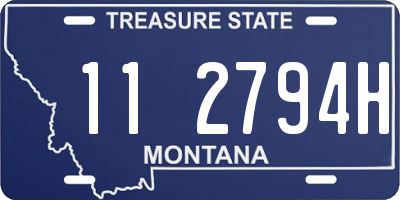 MT license plate 112794H