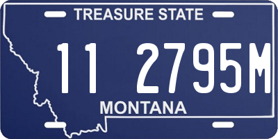 MT license plate 112795M