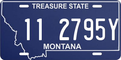 MT license plate 112795Y