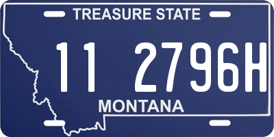 MT license plate 112796H