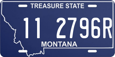 MT license plate 112796R