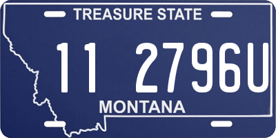 MT license plate 112796U