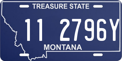 MT license plate 112796Y