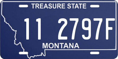 MT license plate 112797F