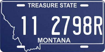 MT license plate 112798R