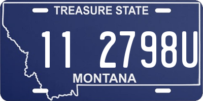 MT license plate 112798U