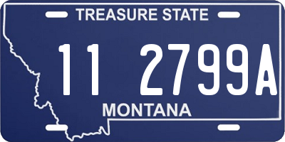 MT license plate 112799A