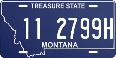 MT license plate 112799H