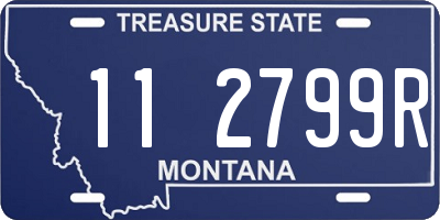 MT license plate 112799R