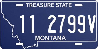 MT license plate 112799V