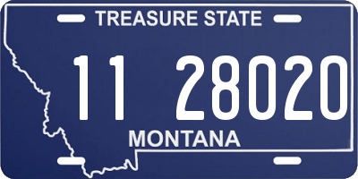 MT license plate 112802O