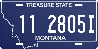 MT license plate 112805I