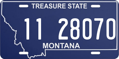 MT license plate 112807O