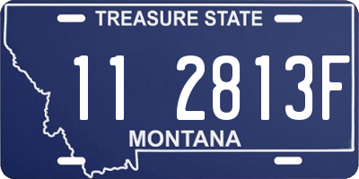 MT license plate 112813F