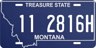 MT license plate 112816H