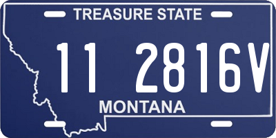 MT license plate 112816V