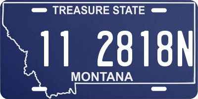 MT license plate 112818N