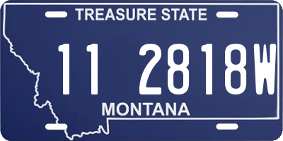 MT license plate 112818W