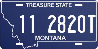 MT license plate 112820T