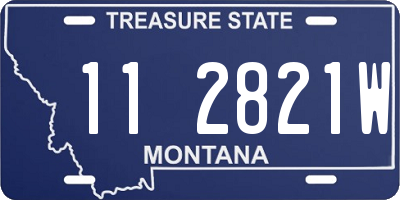 MT license plate 112821W