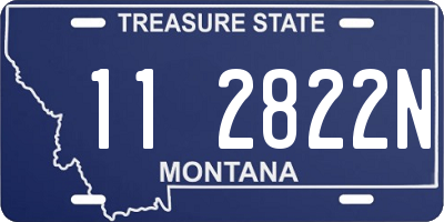 MT license plate 112822N