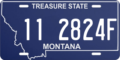 MT license plate 112824F