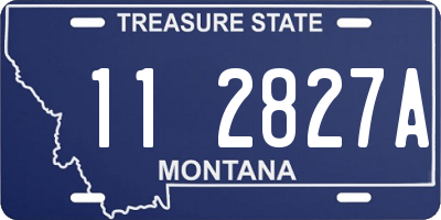 MT license plate 112827A