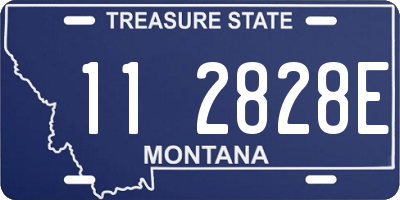 MT license plate 112828E