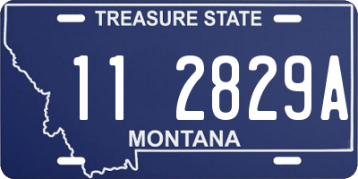 MT license plate 112829A