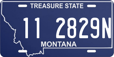 MT license plate 112829N