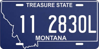 MT license plate 112830L