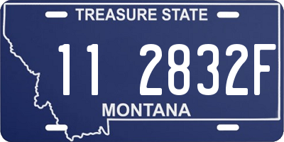 MT license plate 112832F