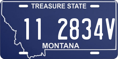 MT license plate 112834V