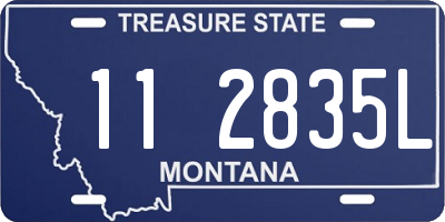 MT license plate 112835L