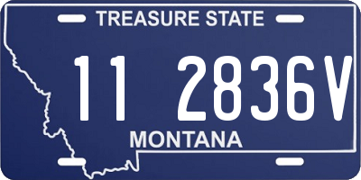 MT license plate 112836V