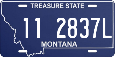 MT license plate 112837L