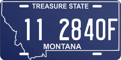 MT license plate 112840F