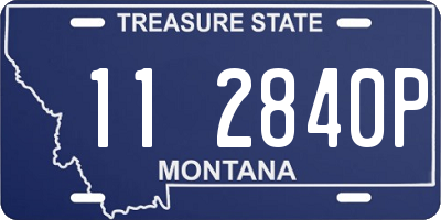 MT license plate 112840P