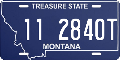 MT license plate 112840T