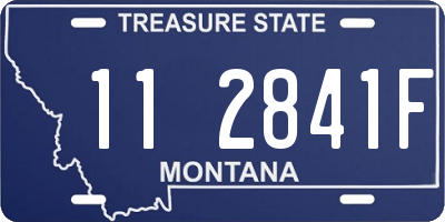 MT license plate 112841F