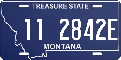 MT license plate 112842E