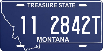 MT license plate 112842T